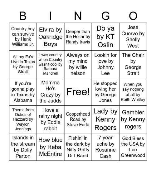 80s Music Bingo Round 3 Bingo Card