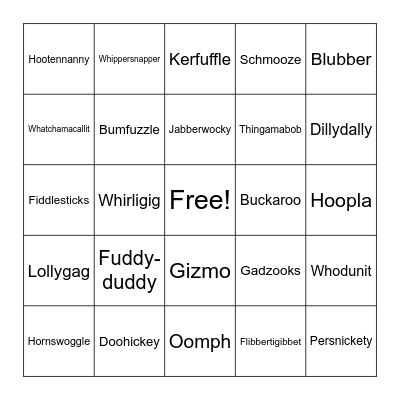 FUN DAY Bingo Card