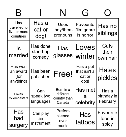 Bingo Card