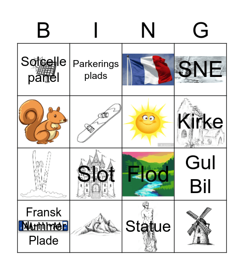 Val thorens Bingo Card
