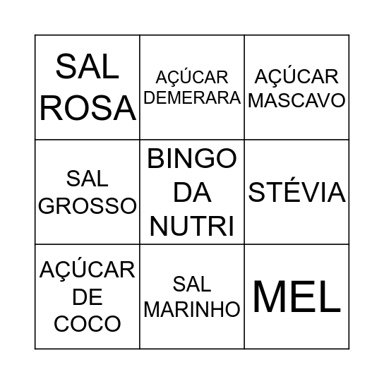 BINGO DAS SUBSTITUIÇÕES Bingo Card