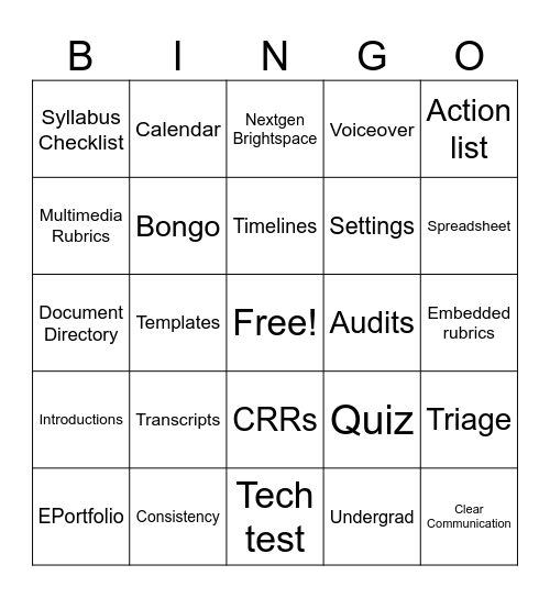 LDS Bingo Card