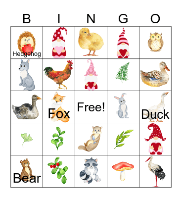 Bingo Test Card Bingo Card