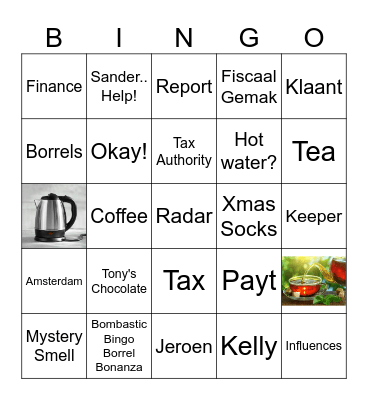 Bombastic Bingo Borrel Bonanza Bingo Card