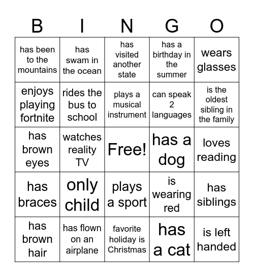 Business BINGO! Bingo Card