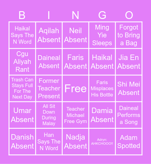 LOONBOON BINGO | JANUARY | Bingo Card