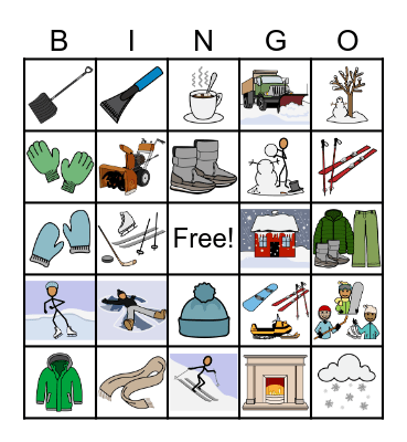 Winter Bingo Card