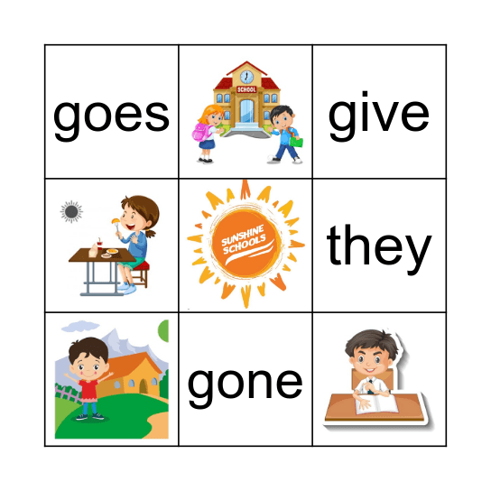 Daily Activities Bingo Card