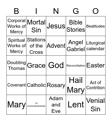 4th Grade PREP Bingo Card