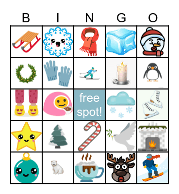 RTR Winter Bingo! Bingo Card