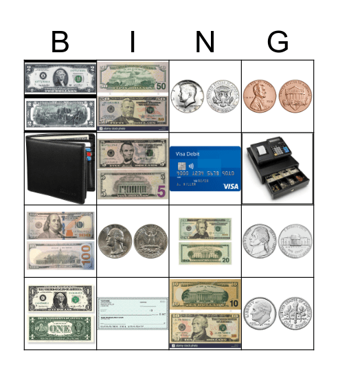 f9 Money Bingo Card