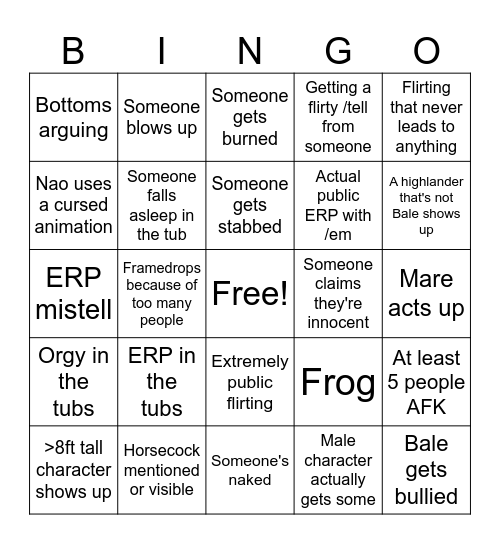 Ladeca Bingo Card