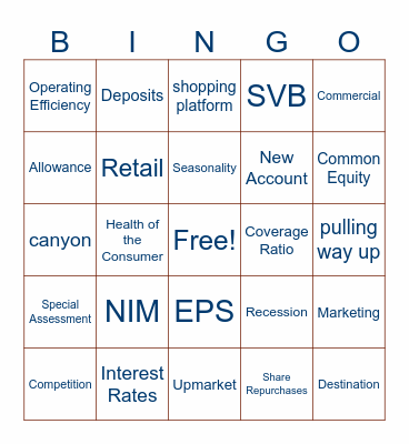 Q4'23 Earnings Bingo Card
