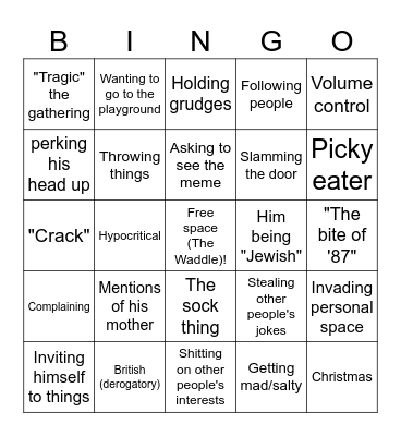 Cingo Bingo Card