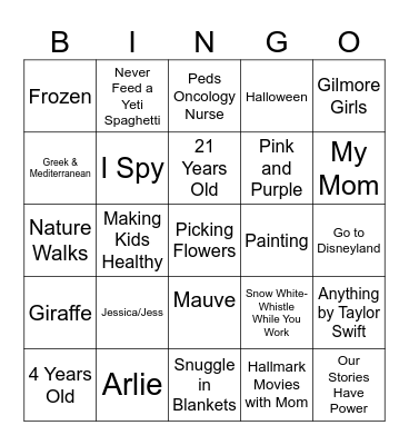 VOY Honored Hero Bingo Card