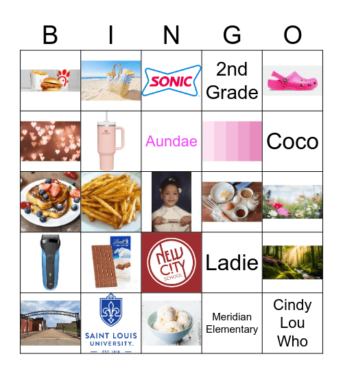 Shalaia Bingo Card