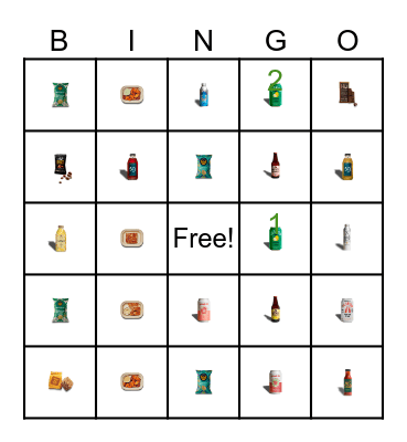 ATTACHMENT Bingo Card