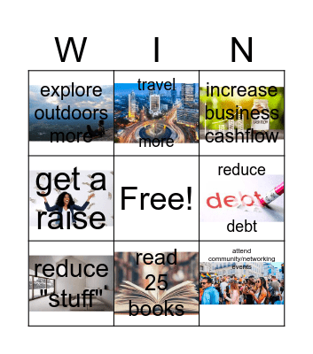 2024 Goals Bingo Card