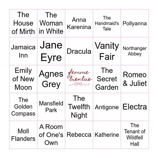 _________________________________ Bingo Card