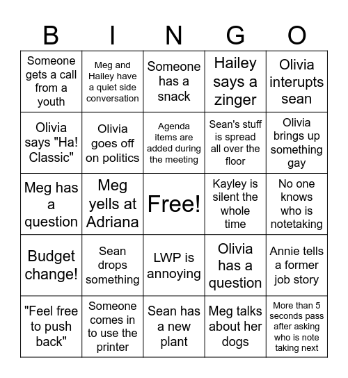 Navigate Bingo! Bingo Card