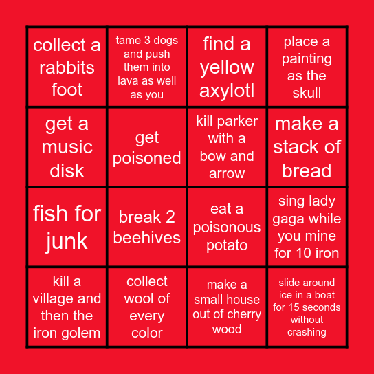 BINGO Card