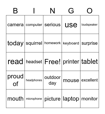 Thank you 4, chapter 9-10 Bingo Card