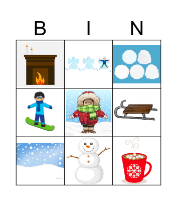 EL INVIERNO Bingo Card