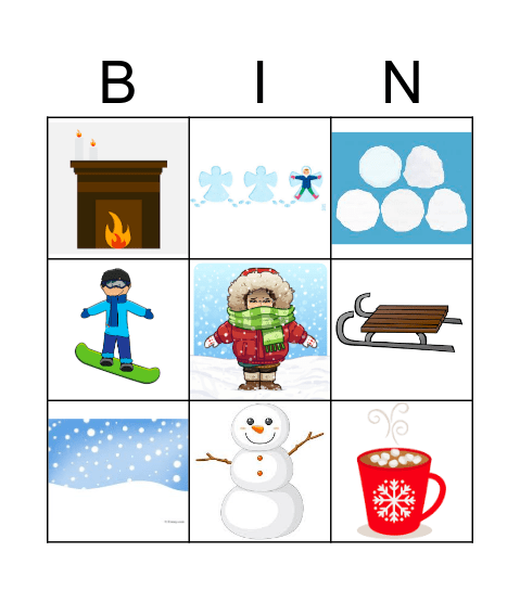 EL INVIERNO Bingo Card