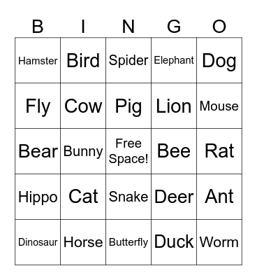Fun Friday Bingo Card