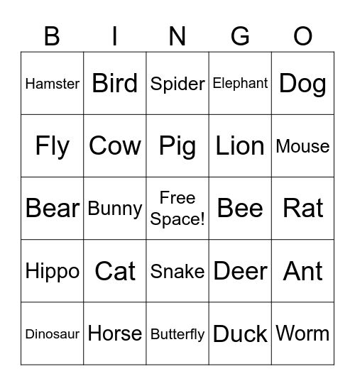 Fun Friday Bingo Card