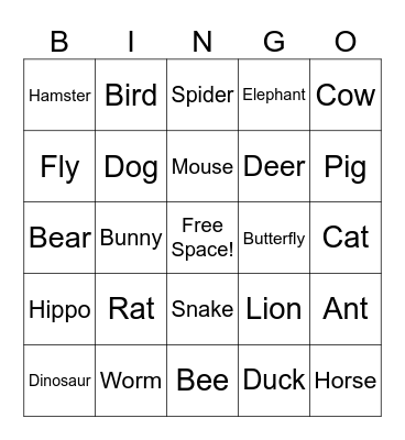 Fun Friday Bingo Card