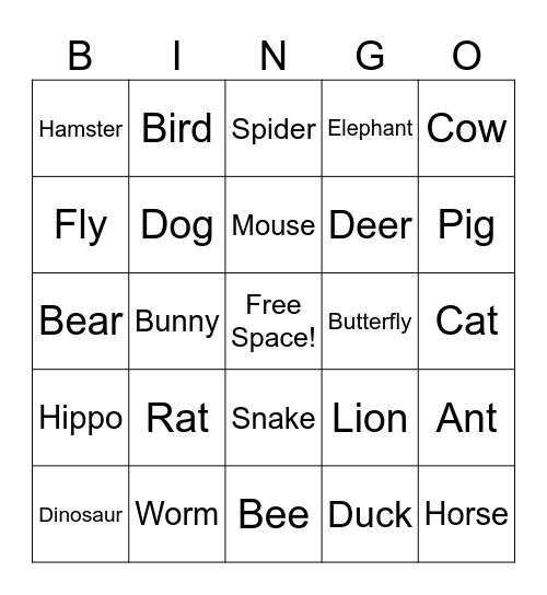 Fun Friday Bingo Card