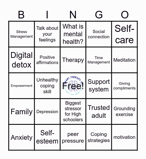 Smart Therapy Bingo Card