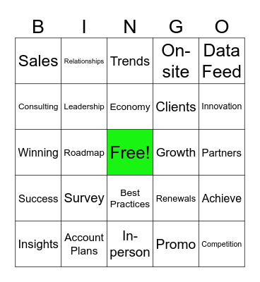 2024 GTM Kick-off Bingo Card