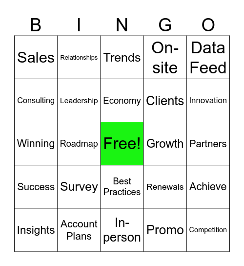 2024 GTM Kick-off Bingo Card