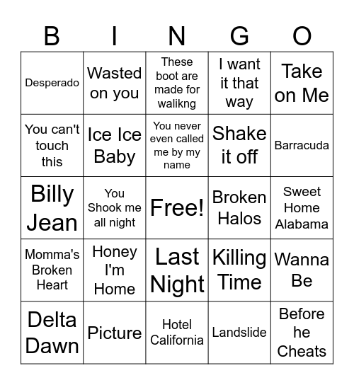 Bingo Game 36 Bingo Card