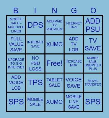 SPECTRUM BINGO Card