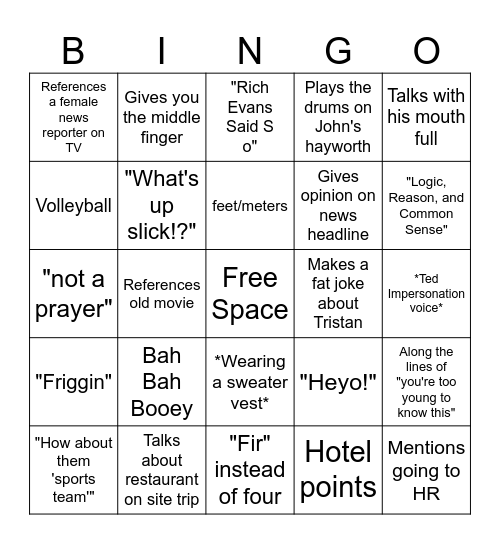 BC Bingo Card