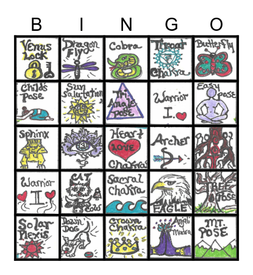 YOGA BINGO Card