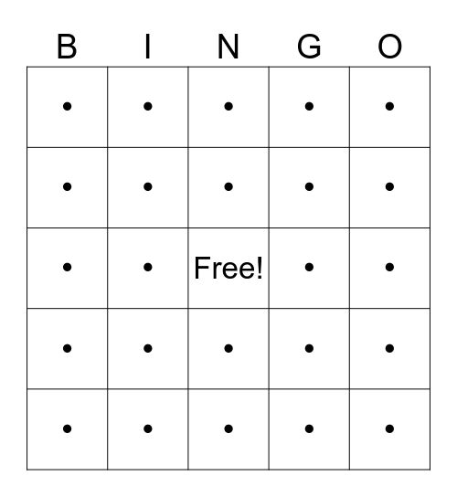 Daddy Frank 2 Bingo Card