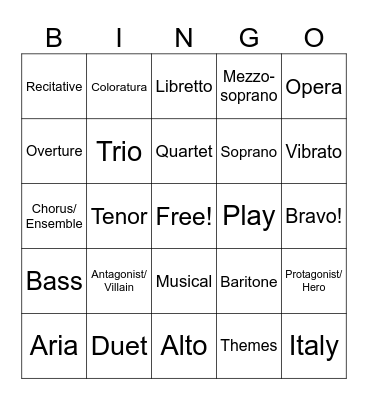 Bingo Card