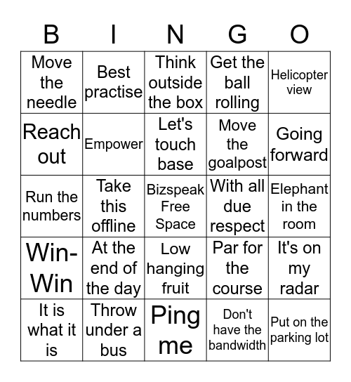 It's A Board Meeting! Bingo Card