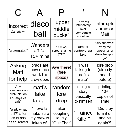 call center bingo Card