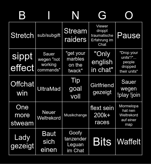 Kifferopa (Mormelopa) Bingo Card