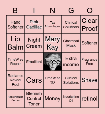 Mary Kay Bingo Card