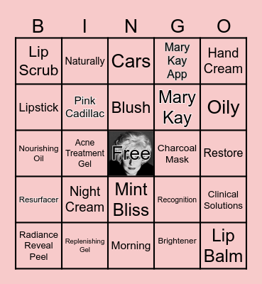 New Year New You Pamper Party Bingo Card
