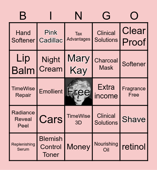 Mary Kay Bingo Card
