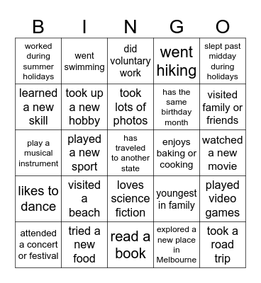 Bingo Card