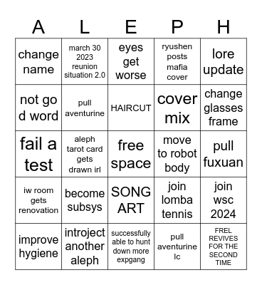 2024 Bingo Card