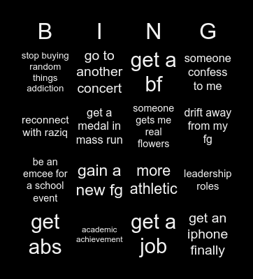 2024 !! Bingo Card